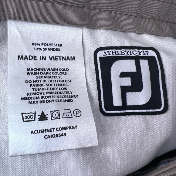 FootJoy Athletic Fit Golf Chinos Golf Pants Size 35 - Picture 7 of 9